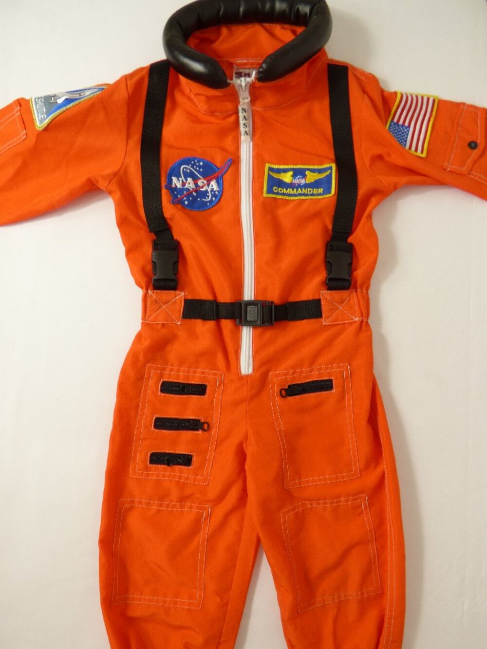 Kids NASA Astronaut Commander Costume Jumpsuit, Size 2-3 Years